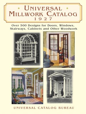 cover image of Universal Millwork Catalog, 1927